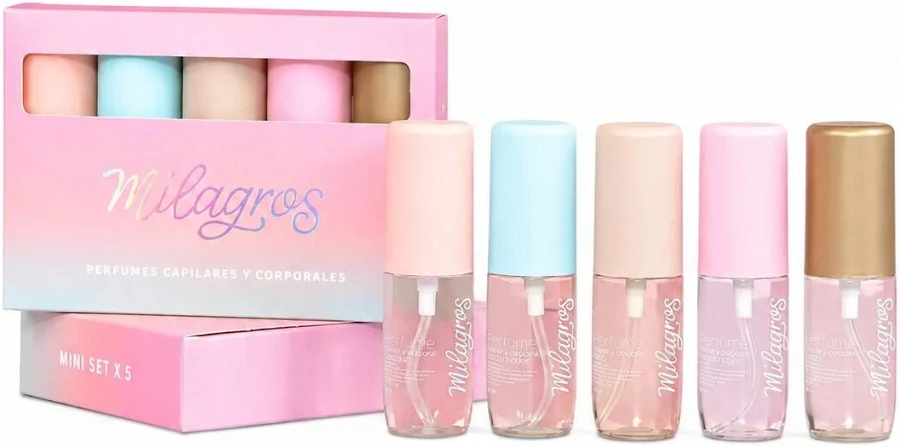 Perfume capilar mini x 5 unidades surtido